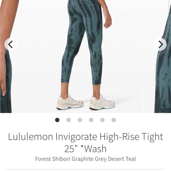 Lululemon Invigorate High-Rise Tight 25" Side Pocket Shibori Tie Dye Size 2 - Picture 6 of 8
